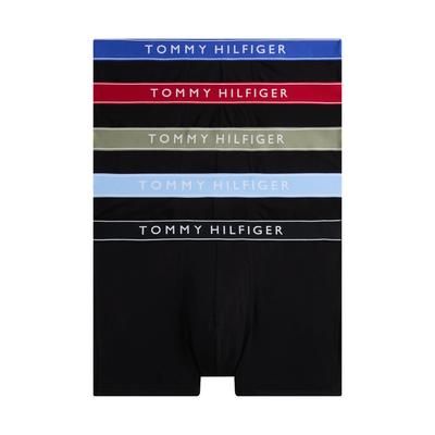 Trunk, Herren, Gr. XXL (56), md rd, ves blu, nb blu, blk, ut sge, Jersey, Obermaterial: 95% Baumwolle, 5% Elasthan, TOMMY HILFIGER UNDERWEAR, Unterhosen, kurzes Bein, elastischer Bund mit Logo Image