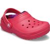 Hausschuh CROCS "Classic Lined Bold Clog T", Kinder, Gr. 23, pink, Croslite, sportlich, Schuhe, Clog, Homeslipper mit Warmfutter