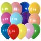 Karaloon G11099 Luftballons bunt I 100 x Ballons 28 cm, sortiert I Helium Ballons mit Ultra High-Float für sehr lange Schwebezeit I Aus Naturkautschuk