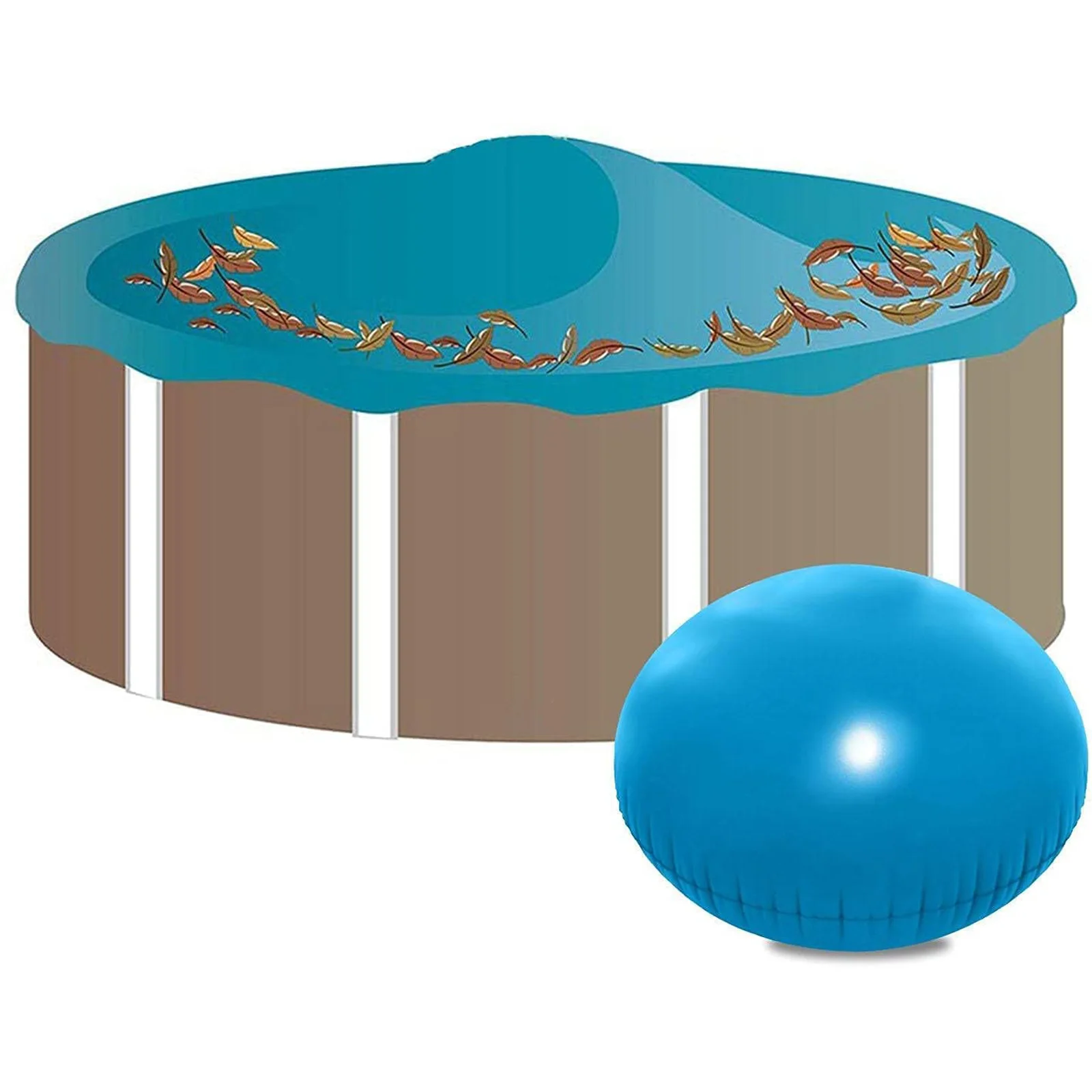 Oreiller de piscine d'hiver, couverture de piscine résistante au froid, oreiller d'air Durable pour piscine hors sol