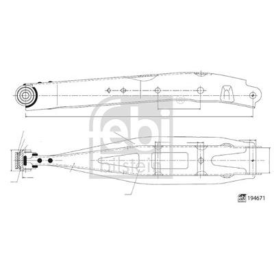 Febi Bilstein Lenker, Radaufhängung [Hersteller-Nr. 194671] für Subaru Image
