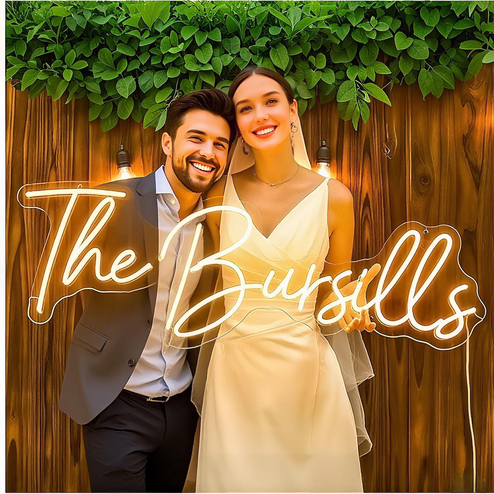 Insegna al neon personalizzata / Insegna al neon / Insegna al neon per matrimoni / Insegna al neon a LED / Insegna al neon con nome / Insegne al neon