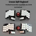 Profilo basso Croci Tastiera divisa 3x5/3x6 Trackball Schermo Tastiera da gioco cablata/wireless Hotswap QMK Kailh Choc Switch Teclado