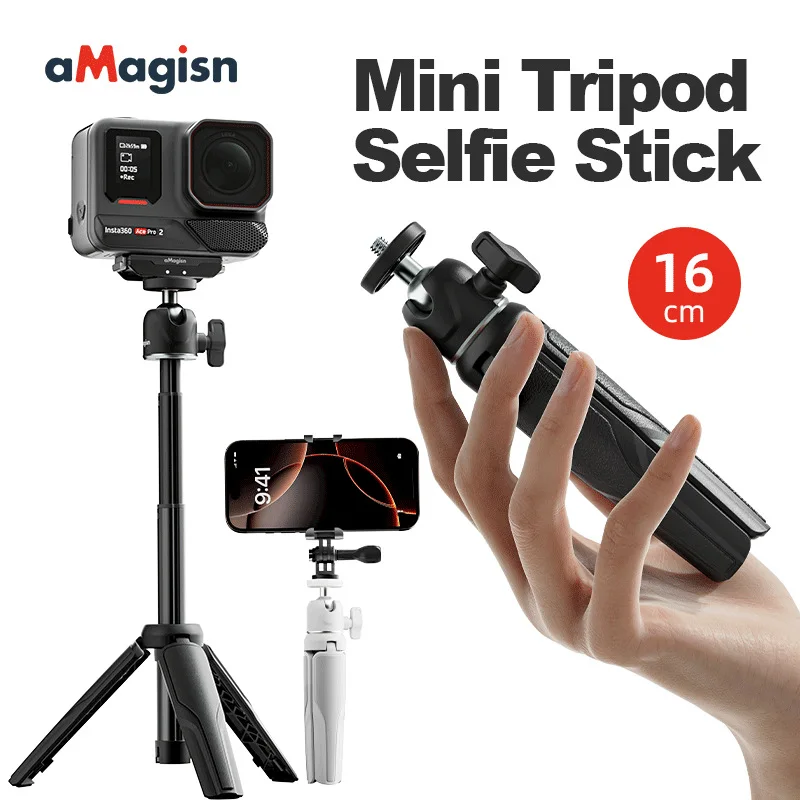 Verlängerungsstange Stativ Mini Selfie Stick Stativgriff für Insta360 X5 X4 /DJI Pocket 3/OSMO Action 5 Pro Vlog Stativ Image