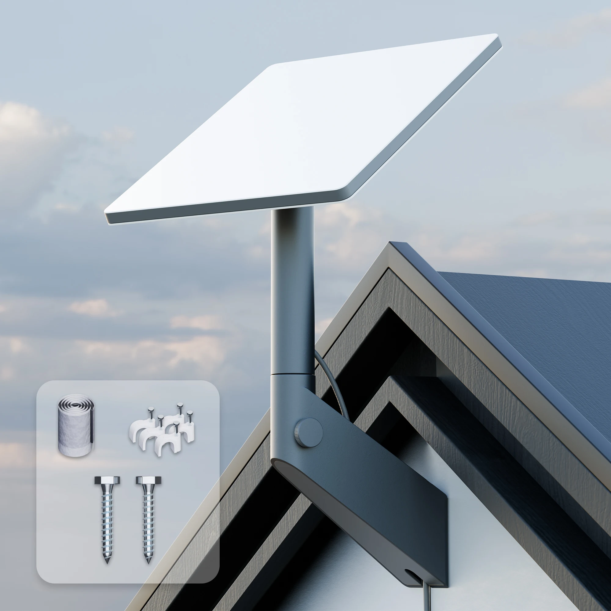 Starlink MIni Wandhalterung 360, verstellbare Starlink Mini-Halterung, Heimhalterung mit verstellbarer Neigung 360 Image