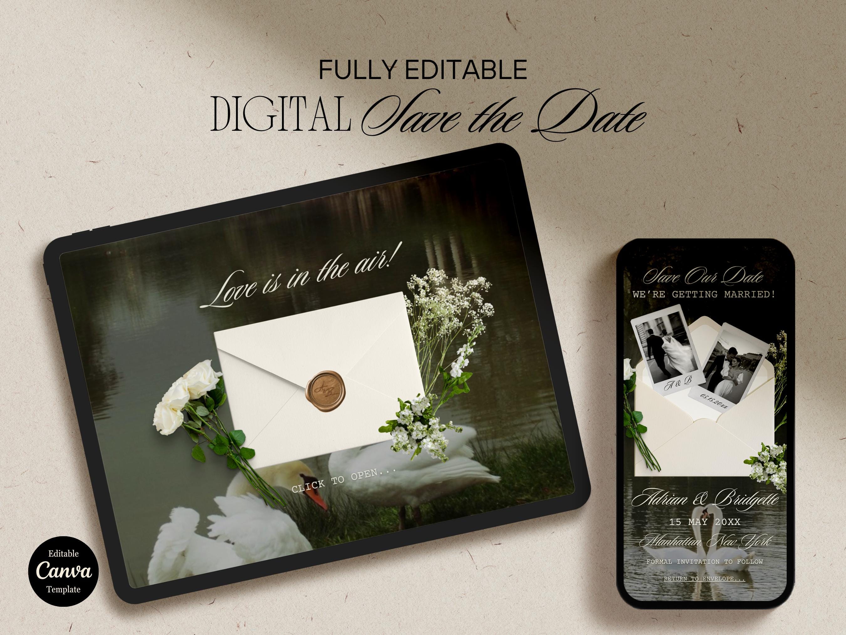 Modello di sito web per matrimoni con tema floreale elegante, modello di invito per sito web per matrimoni fai da te, modello di invito per sito web p