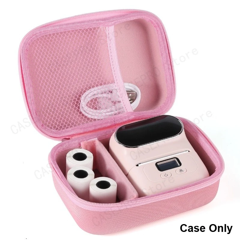 EVA-Etui für Phomemo M110 Drucker – tragbarer Mini-Thermo-Etikettendrucker mit Aufbewahrungstasche, USB-Kabel und Zubehör (nur Box) Image