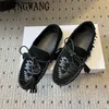 Hochwertige Wildleder-Loafer für Damen, Schnür-Laufsteg-Damen-Büroschuhe, 2025, Herbst-Winter-Lazy-Schuhe, Damenschuhe