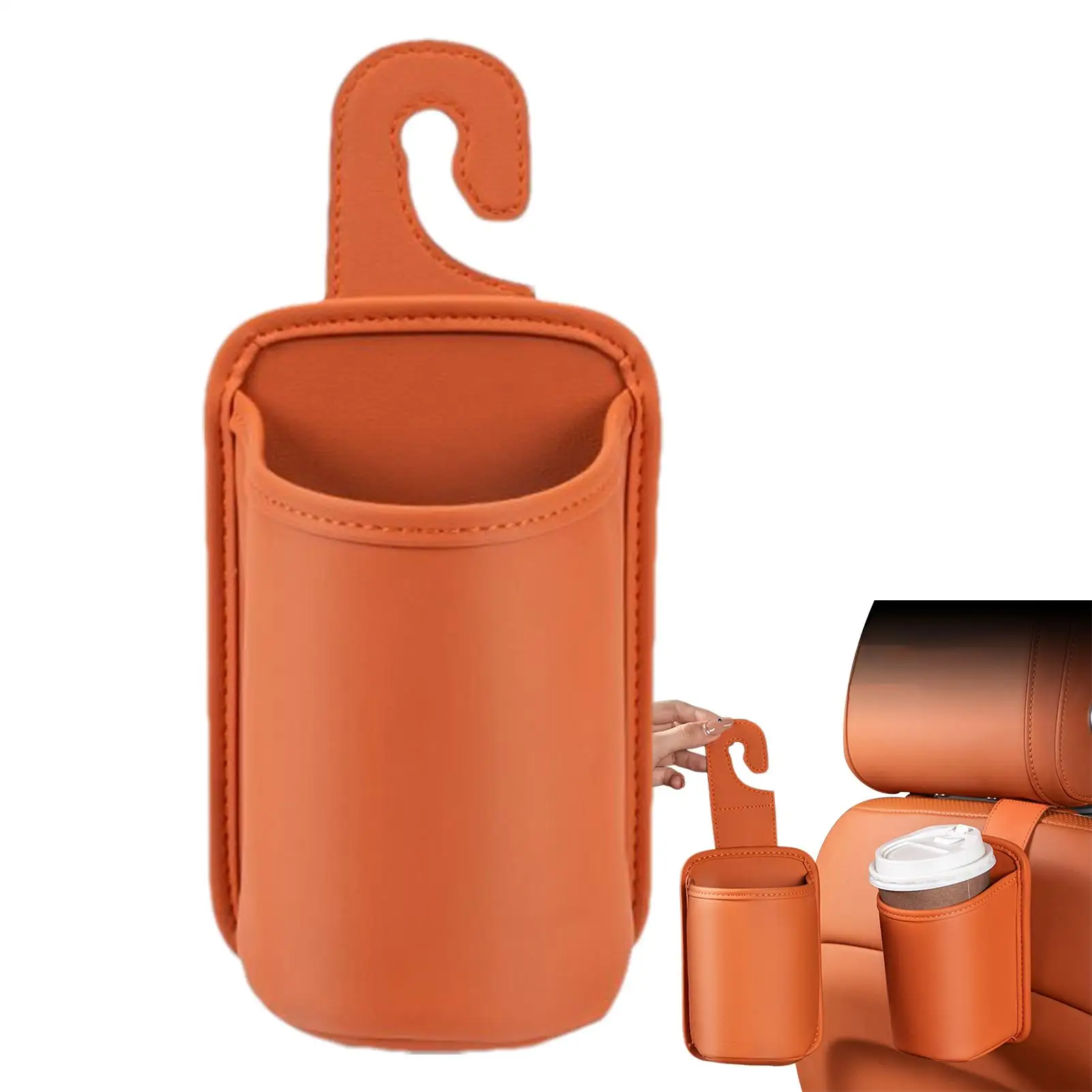 Auto Tasse Halter Sitz Zurück Montieren Fahrzeug Getränke Lagerung Auto Telefon Halter Auto Trinken Rack Stehen Auto Getränke Halter Rack Aufhänger Image