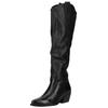 Bikerboots LAZAMANI "Lazamani Stiefel Leder", Damen, Gr. 39, schwarz, Leder, casual, Schuhe