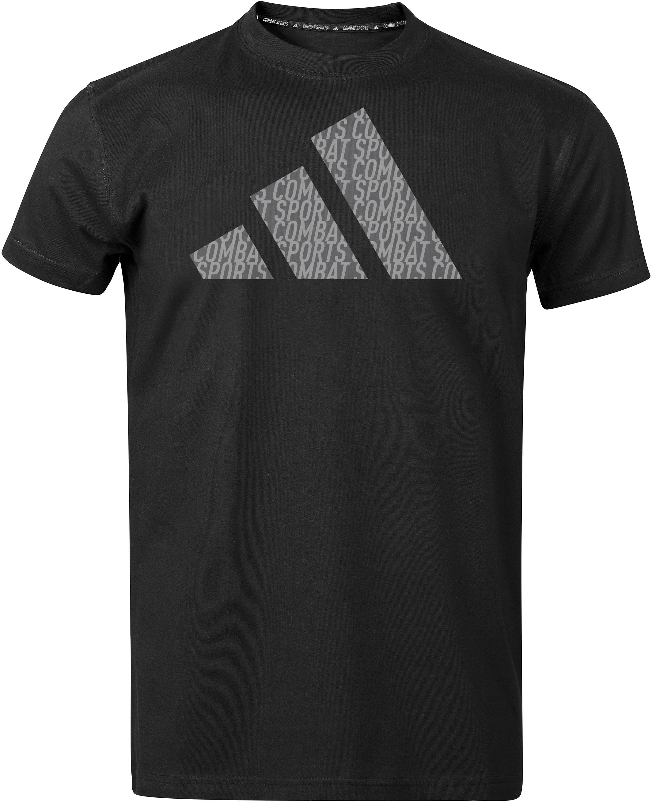 T-Shirt ADIDAS PERFORMANCE "Perfo Script Graphic Tee" Gr. L, schwarz (schwarz, grau), Shirts, Herren, L, Obermaterial: 100% Baumwolle Image