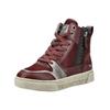 Sneaker MUSTANG SHOES "Mustang Shoes Sneaker Lederimitat", Damen, Gr. 38, rot (dunkelrot), Lederimitat, casual, Schuhe