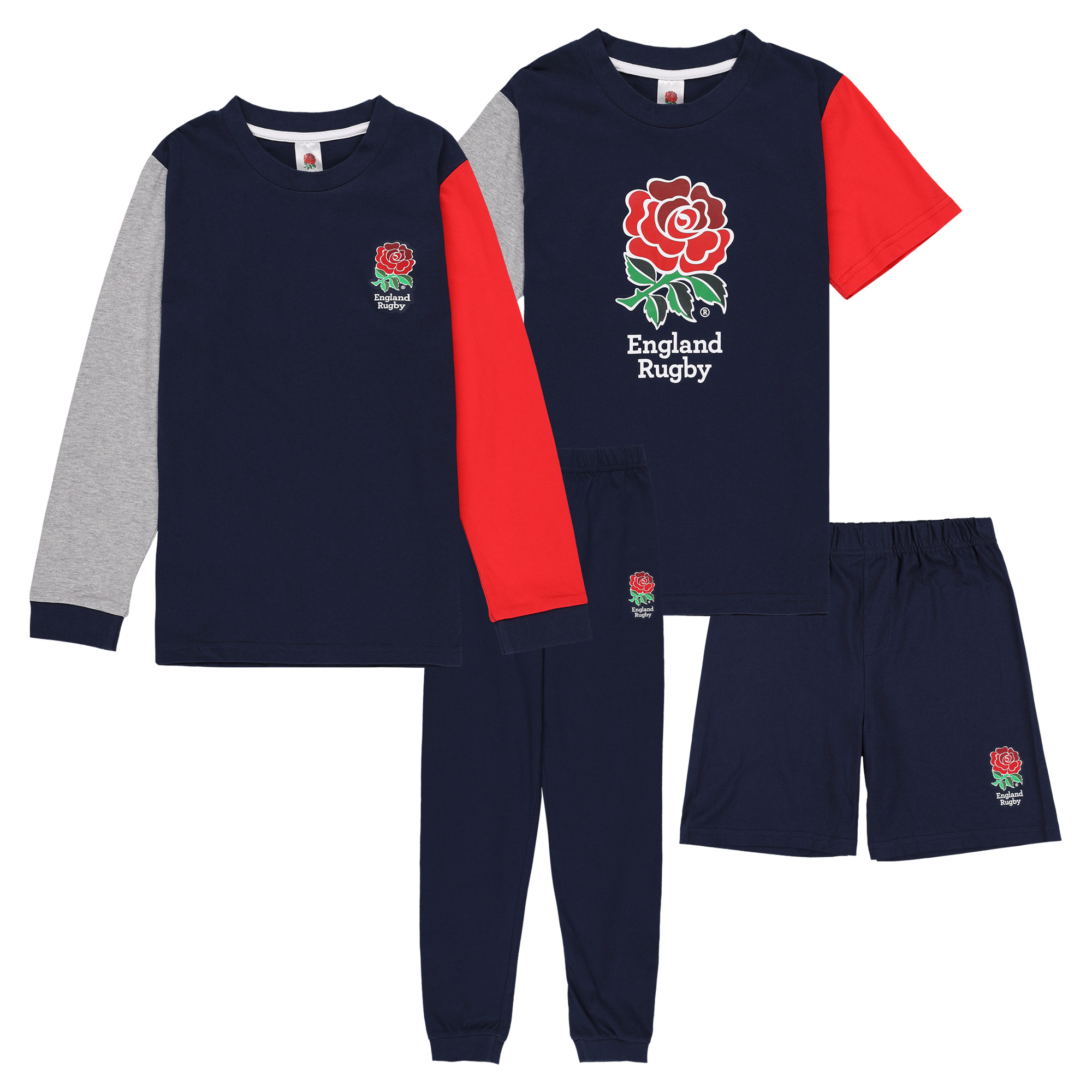 England Rugby Mix & Match Pyjamas, 2er-Pack – Junior Image