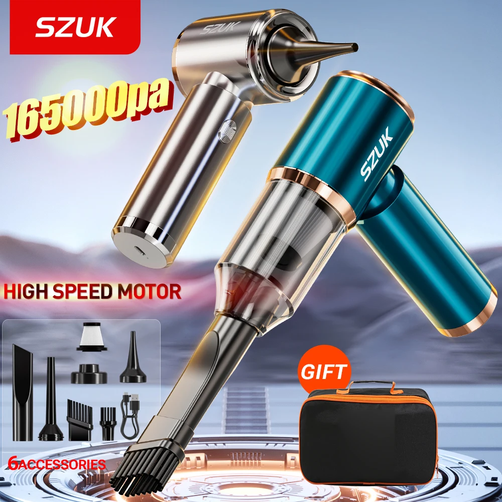 SZUK aspirateur de voiture forte aspiration sans fil Machine de nettoyage puissant Portable sans fil Mini aspirateur pour voiture et maison aspirateurs sans fil aspirateur pour voiture aspirateur