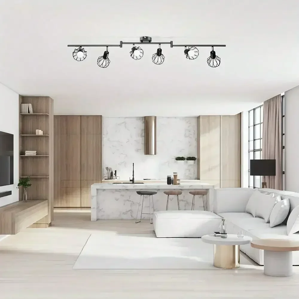 4/6-Kopf E14 Drehbar-Spot-LED-Wand-/Deckenleuchte, perfekte Beleuchtung für Küche, Wohnzimmer, Schlafzimmer