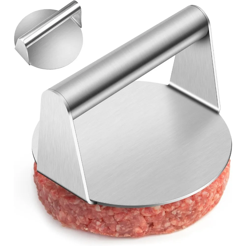 Hamburger Fleisch Presse Antihaft Fleisch Pressen Platte Upgrade Edelstahl Burger Grill Presse Maschine Küche Werkzeuge Image