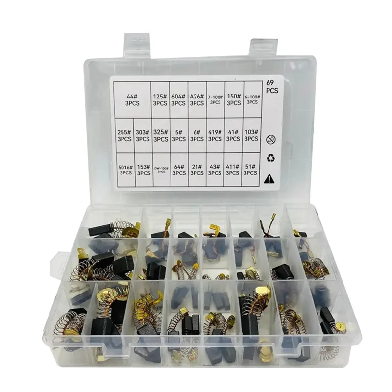 A95I-69Pcs Elektrische Motor Kohlebürsten Für Power Tool Ersatzteile Für Reparatur Power Werkzeuge Teil Image