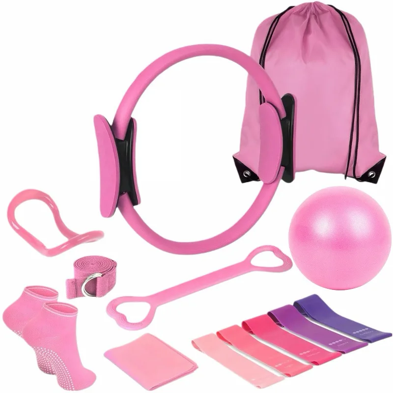 13 Piece Yoga Circle Gym Set Stretching and Core Training Equipment Fitness Tools for Sculpting and Flexibilit Home Fitness