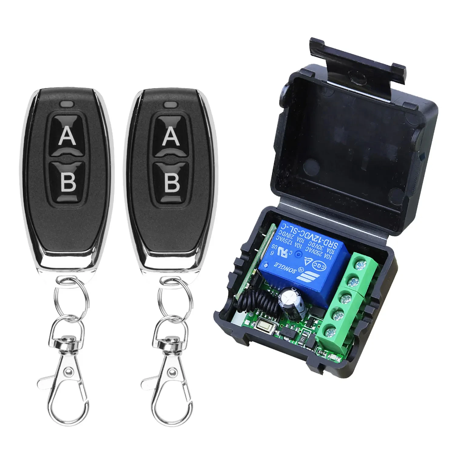 DC 12 V 10 A Relais Empfänger Mini Modul 433 Mhz Universal Tor Fernbedienung Schalter Fernbedienung für Tor LED Garage Tür Image