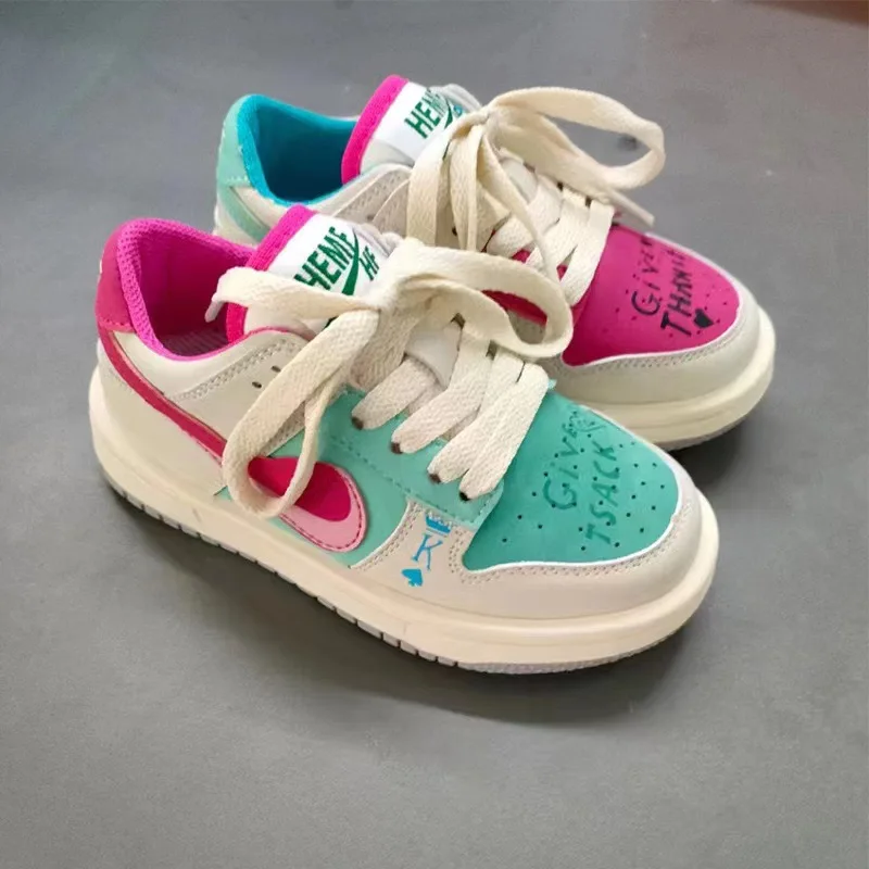 Neue Kinder Casual Schuhe Vier Jahreszeiten Kinder Einzigen Sneaker Mandarin Enten Basketball Sport Schuhe Jungen Mädchen Sneaker Board Schuhe