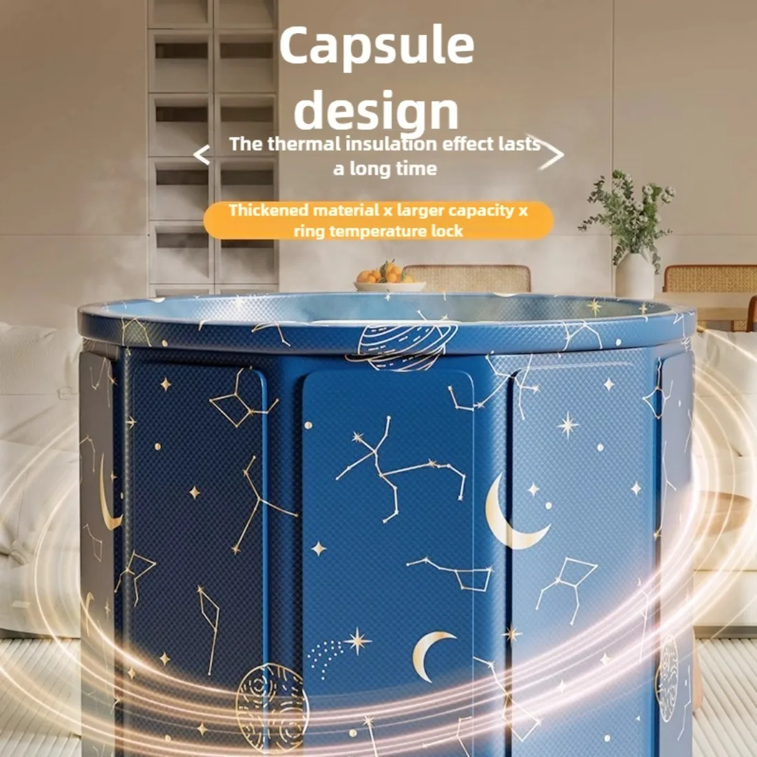 1 Einheit 2025, Modell im Familienstil, minimalistische, selbstmontierende, zusammenklappbare Badewanne, Badewanne, Dampfbadewanne, Badegerät SPA