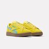 Sneaker REEBOK CLASSIC "CLUB C GROUNDS UK", Gr. 40,5, goldenhaze, futurecyan, gum, Leder, Synthetik, sportlich, Schuhe