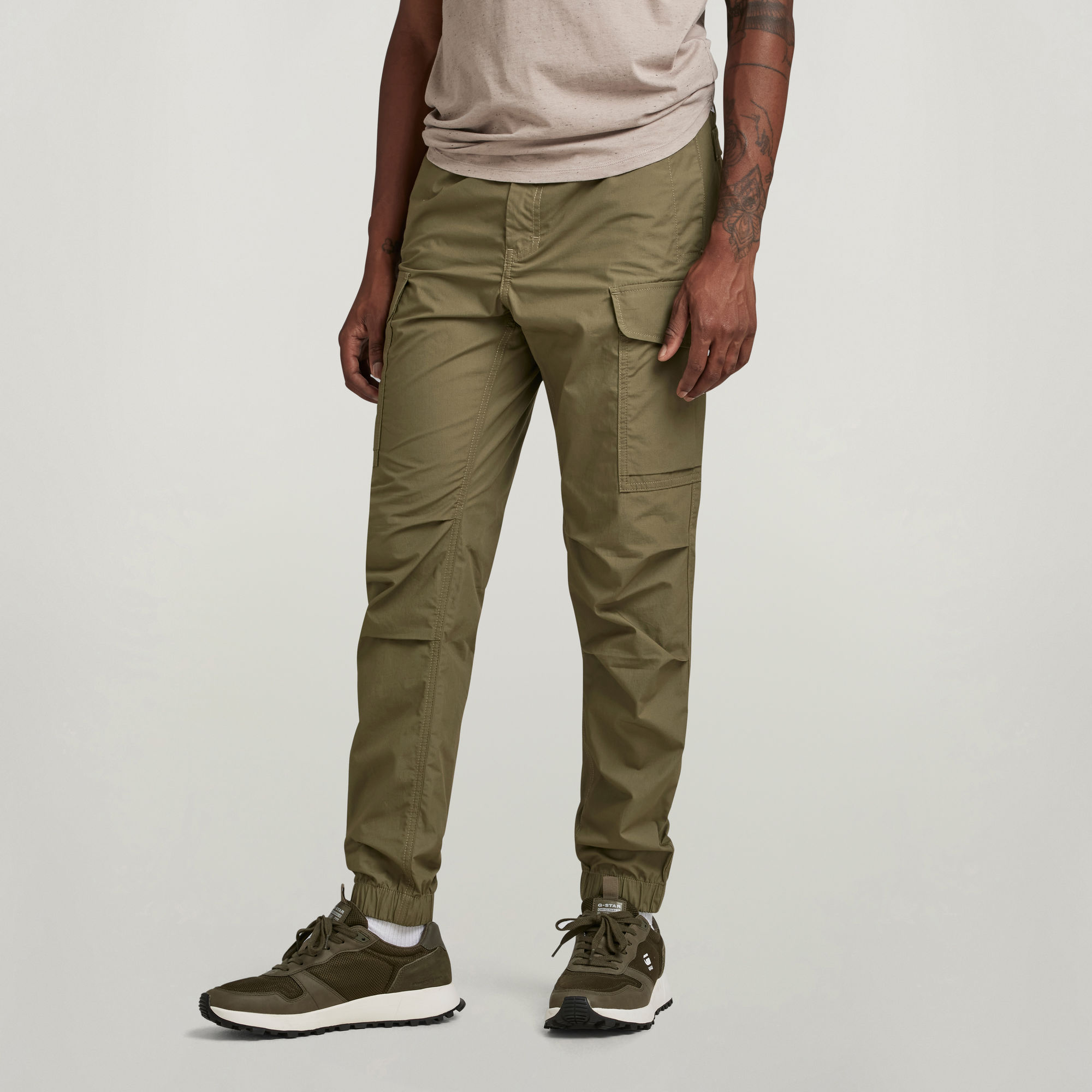 G Star Raw Mens G-star Raw Combat Cargo Trainer - Green Cotton - Size 27 (waist) | G Star Raw Sale | Discount Designer Brands