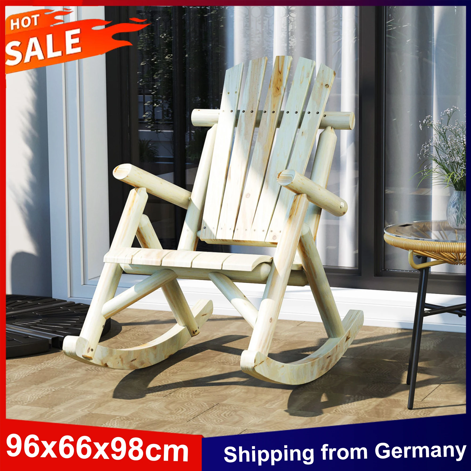 Anajqaqia 96x66x98cm chaise à bascule chaise pivotante chaise de jardin chaise de détente meubles de jardin pour jardin, Patio, balcon