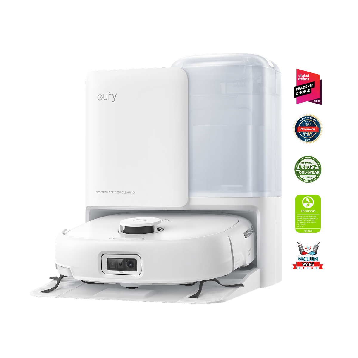eufy Robot Vacuum Omni E25 White White