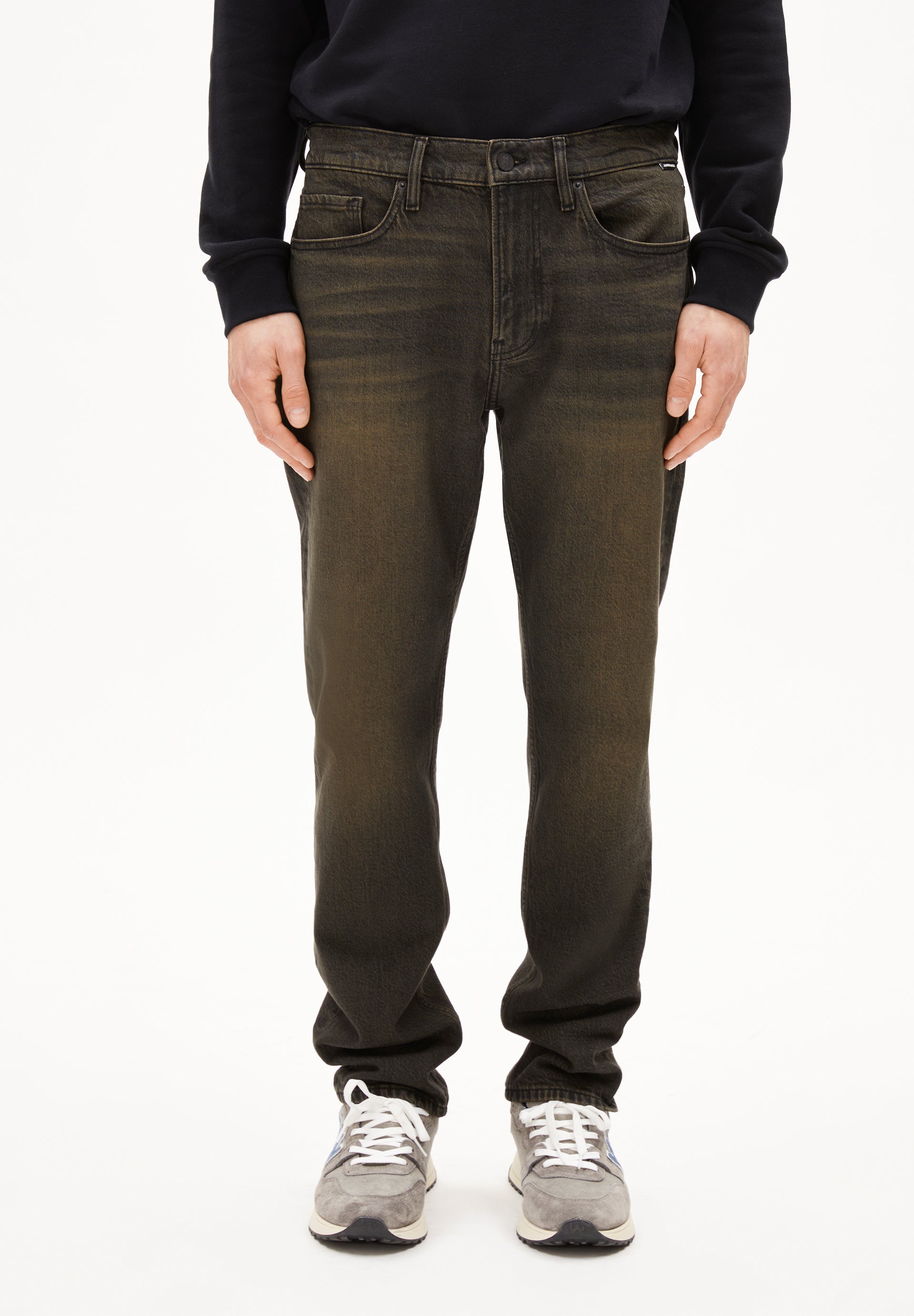 DYLAANO | Straight Leg Mid Waist aus Bio-Baumwoll Mix - schwarz (32-30) Image