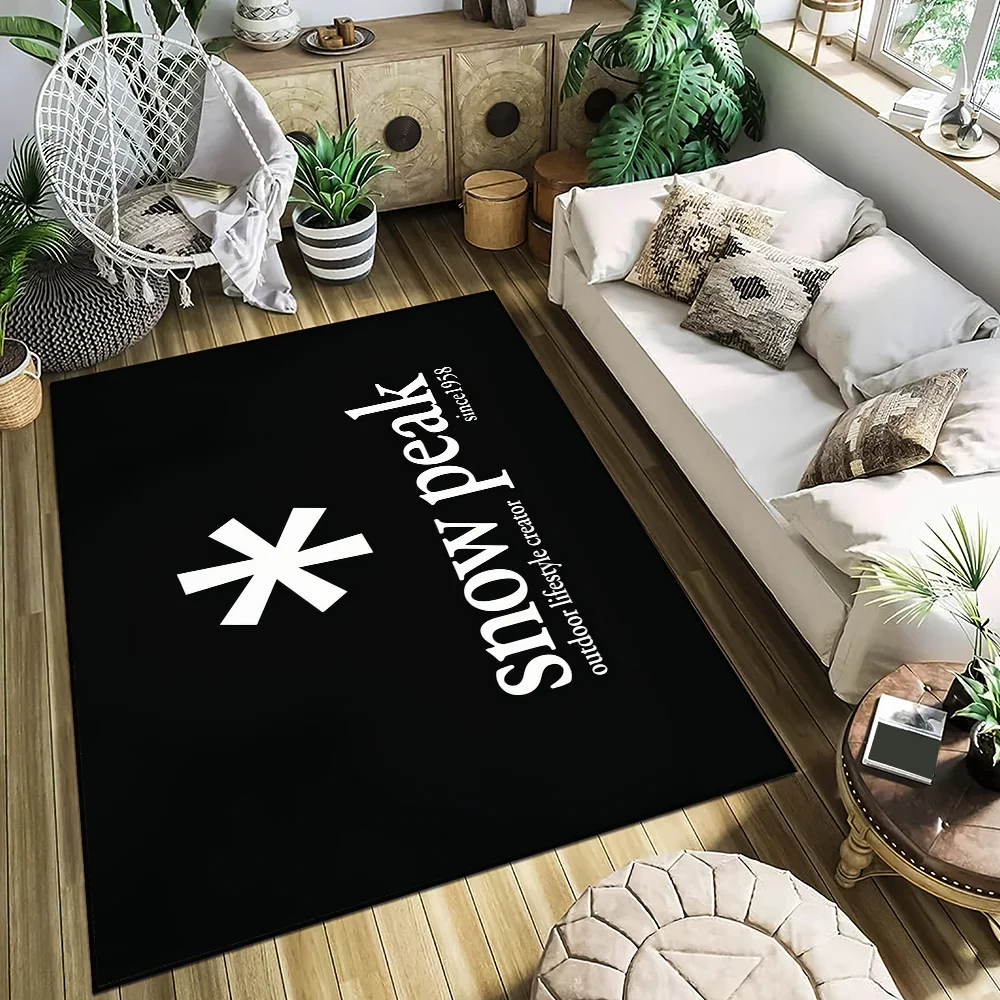 Fashion Cool S-Snow P-Peak Logo Door Mat Entrance Non-slip Washable Kitchen Carpet Living Room Hallway Rug Bathroom Decoration