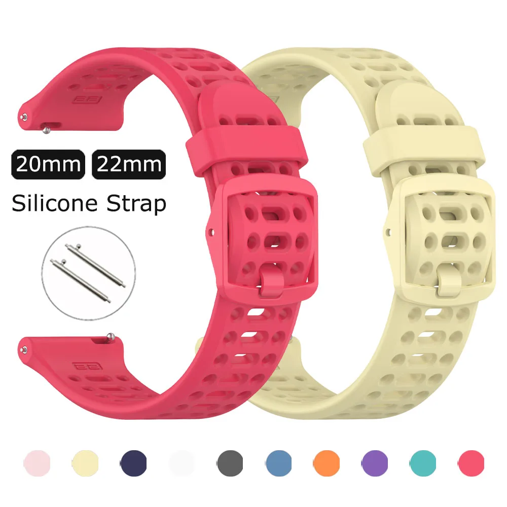 22 mm Armband für Xiaomi Watch 2 Pro/Color 2 SmartWatch Band für Mi Watch S4 S3 S1 Active Pro/S2 42 mm 46 mm Sport-Silikonarmband Image