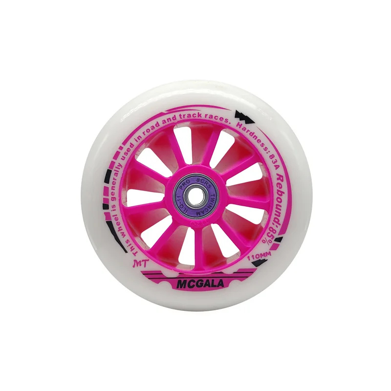 SUPER Worth MCGALA 83A 110mm Inline Speed Skates wheel 4X110mm 3X110mm track race marathon skating tyre 110 6/8pcs