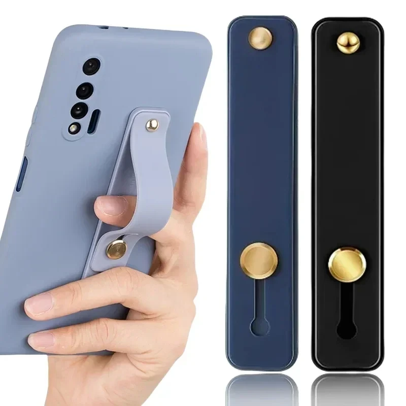 Phone Strap Grip Holder Finger Cell Phone Grip Telescopic Phone Finger Strap Stand Universal Kickstand for Most Smartphones