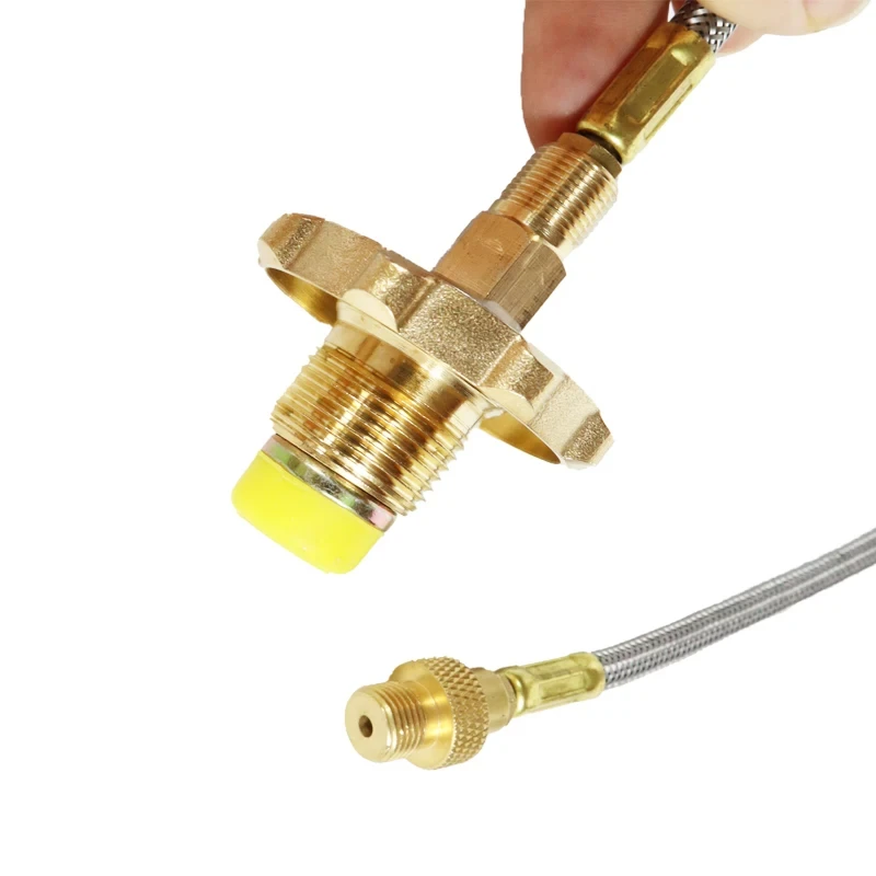 TARKA Camping Gasherd Propan Nachfülladapter Gastank Verbindungsleitung Camping Brenner Adapter Schlauchanschluss Image