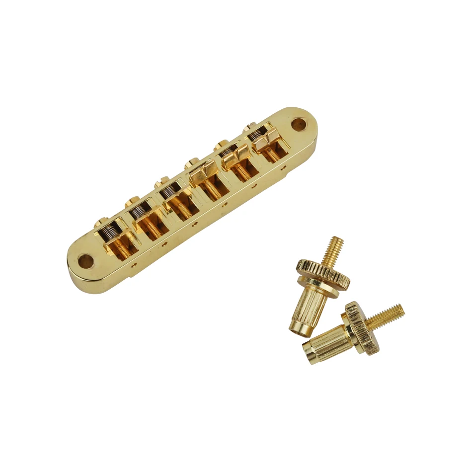 E-Gitarre, feste Sattelbrücke, 6 Saiten, goldene ABR-1-Stil, Tune-O-Matic-Brücke für ABR LP SG EPi E-Gitarre Image