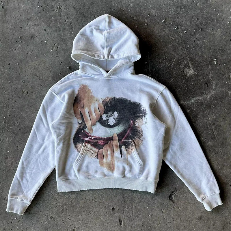 Woman Sweatshirts Streetwear Y2K Hoodie Aesthetics Graphic Print Clothes Oversized Pullover Hoodie Sweatshirt Fall Clothes