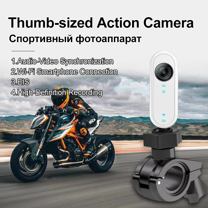 ​ Action Kamera 1080P WIFI EIS Lange Batterie Lebensdauer Treffen Aufnahme Sport Motorrad Fahren Recorder 128GB Speicher Karte ​ Image