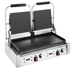 Buffalo Doppelkontaktgrill glatte Platten Image