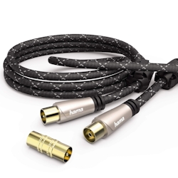 Antennen-Kabel 5m 120dB Filter vergoldet Braun Image