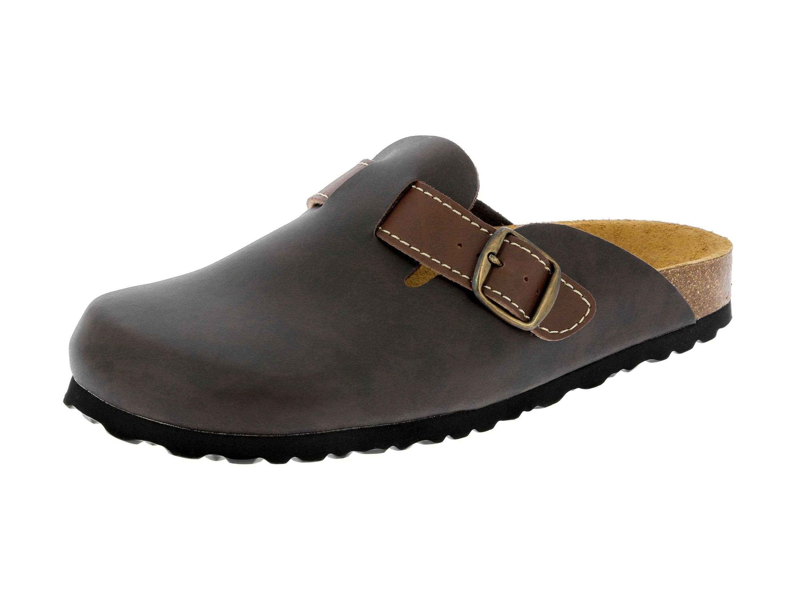 Pantolette LICO "Bioline Clog", Gr. 37, braun, Synthetik, Schuhe Image