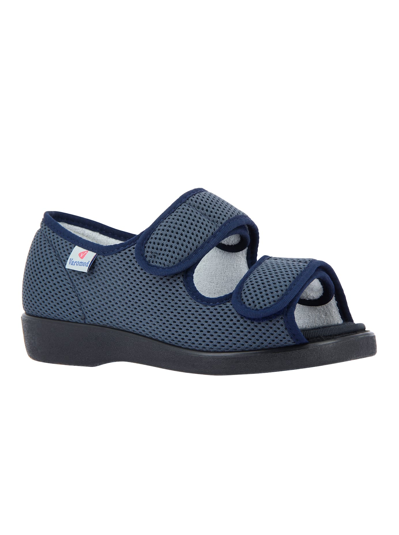 Sandale VAROMED, Gr. 37, blau (hellblau), Polyester, Schuhe