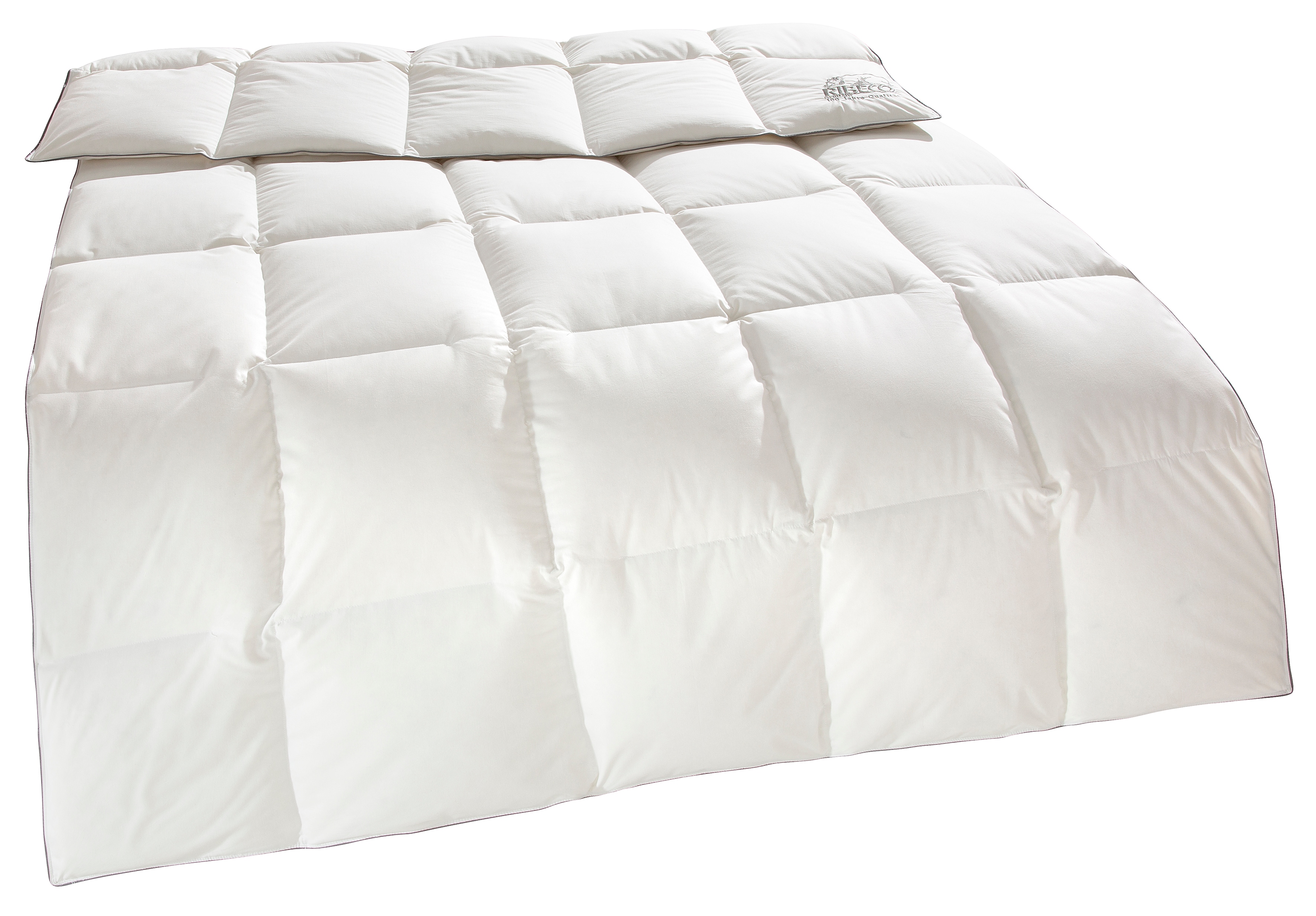 Daunenbettdecke RIBECO "Eve", weiß, B:135cm L:200cm, Bezug: 100% Baumwolle. Füllung: 90% Daunen, 10% Federn, Bettdecken, Jubiläumsedition Image