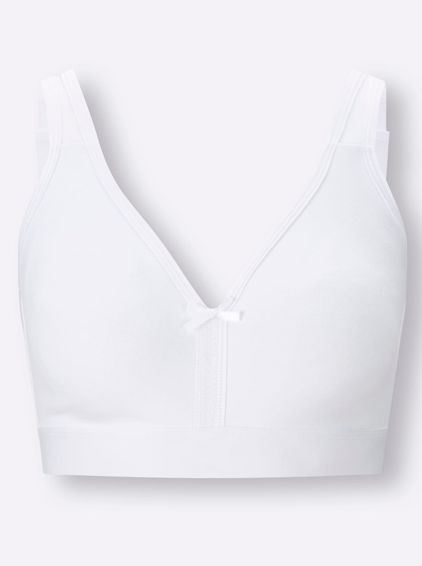 Bügelloser BH NATURANA, Damen, Gr. 105, Cup B, weiß, 95% Baumwolle, 5% Elasthan, BHs Image