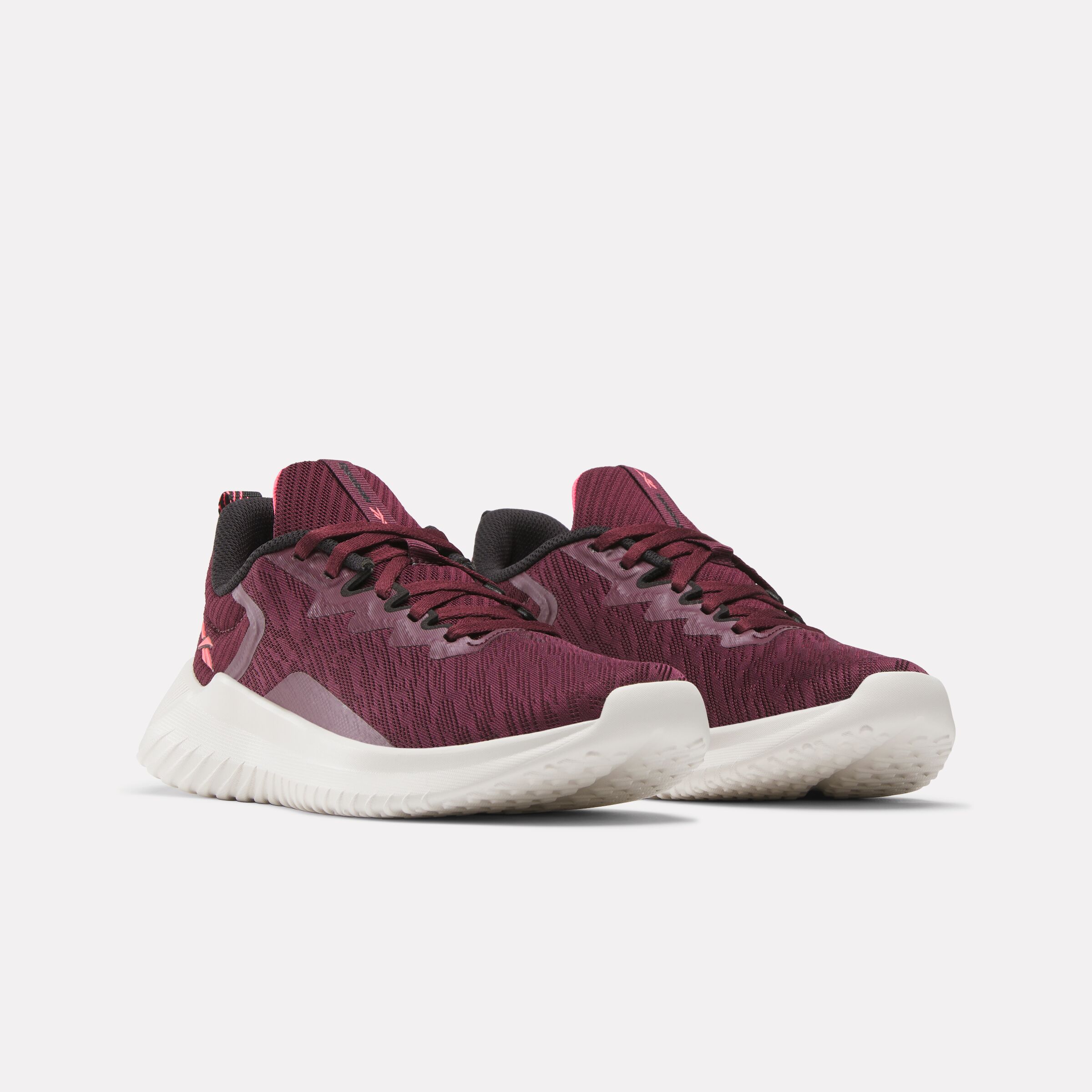 Trainingsschuh REEBOK "FLUXLITE II", Damen, Gr. 40, schwarz cherry, luxe grau, schwarz, Synthetik, Textil, Schuhe