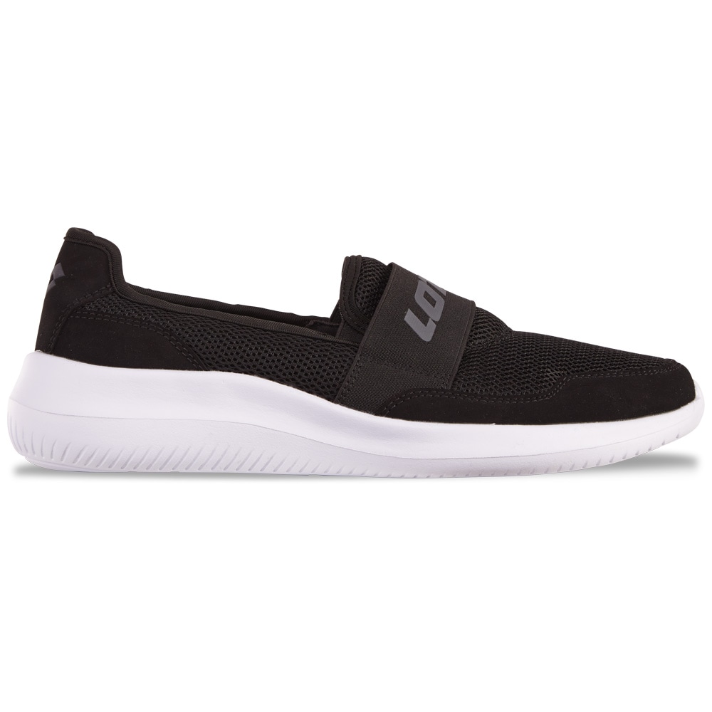 Slipper LOTTO, Gr. 36, schwarz (schwarz, dunkelgrau), Kunstfaser, Synthetik, unifarben, Sportlich, Schuhe, - mit bequemer Memory-Foam Innensohle Image