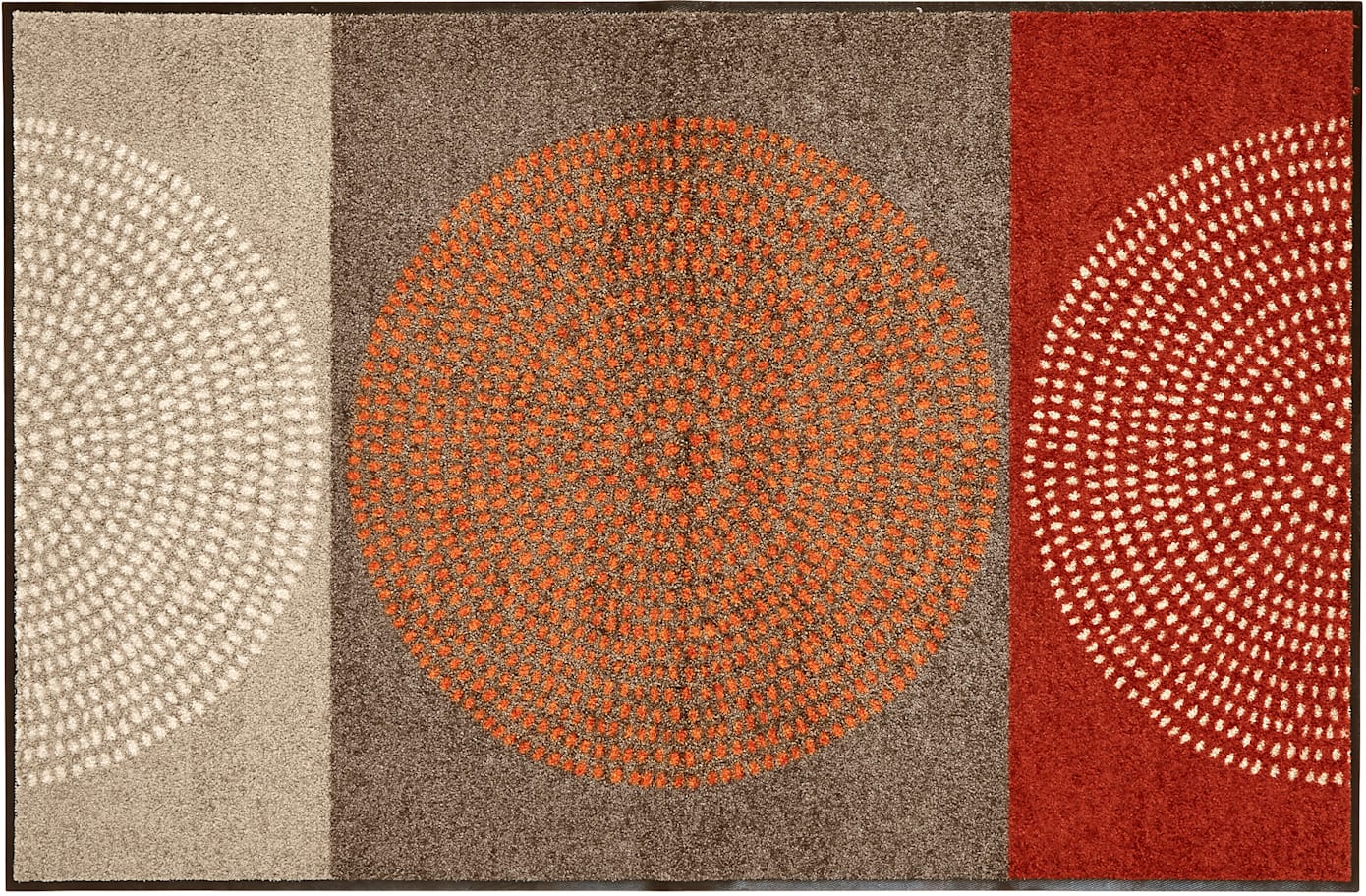 Fußmatte SALONLOEWE Gr. 3, rot (rot, braun), B:60cm H:7mm L:85cm, Kunstfaser, Polyamid, Teppiche Image