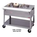 Duke P311 72 3/8" Mobile Serving Counter w/ Shelf & Stainless Top, Silver