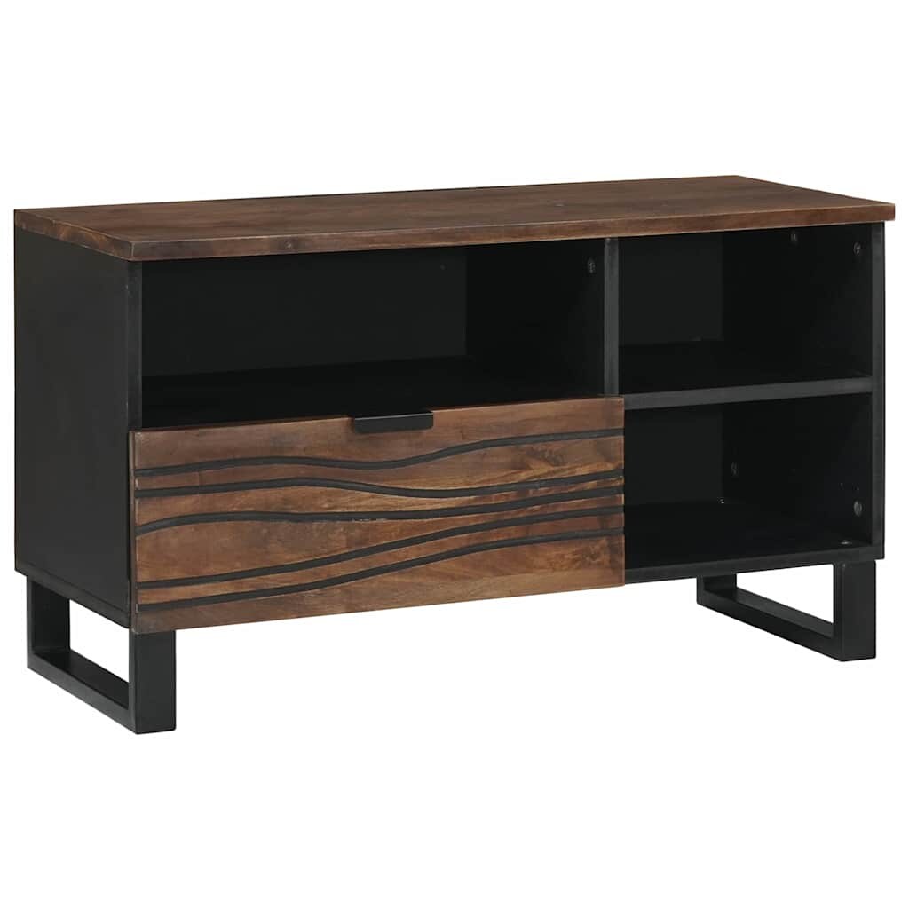 vidaXL TV-Schrank Braun 80 x 33 x 46 cm massives Mangoholz Image