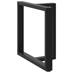 vidaXL Esstischbeine T-Form 2 Stk. Schwarz 70x35x(72-73) cm Stahl Image